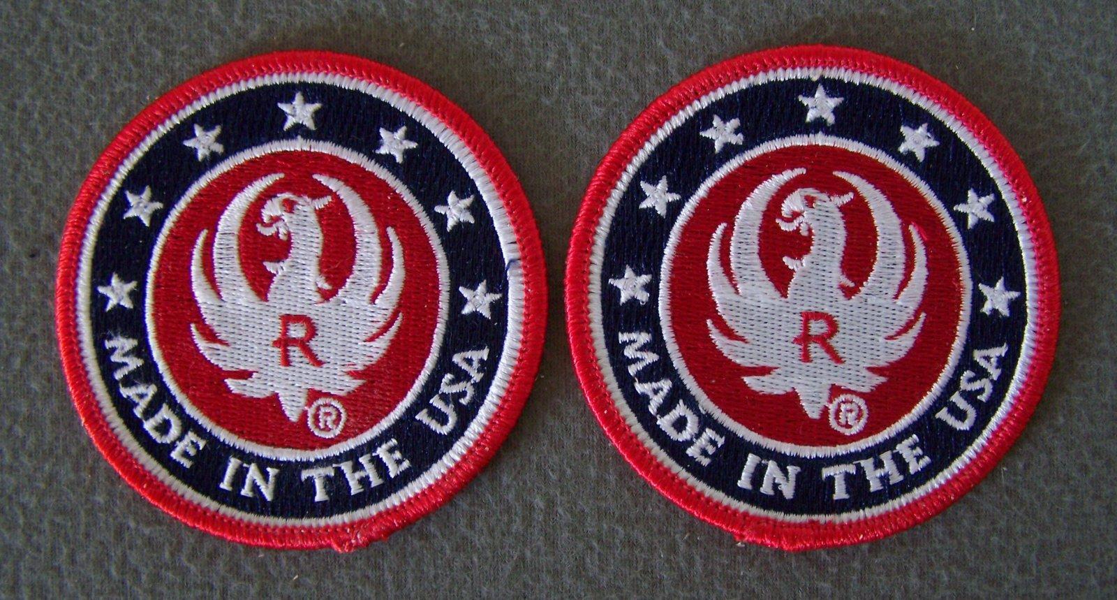 RUGER LOGO PATCH ARMS MAKER FOR RESPONSIBLE CITIZENS HOOK/LOOP BACKING